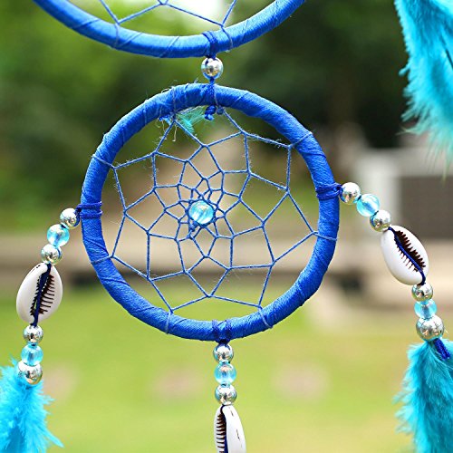 SOLEDI Dreamcatcher Traumfänger Glücksbringer Blau - 3