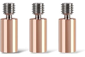 Sovol 3 szt. Bi-metalowa przerwa termiczna, ulepszona przerwa termiczna stop tytanu + platerowana miedź Bi metalowe gardła do drukarki 3D SV04/SV01PRO/SV05
