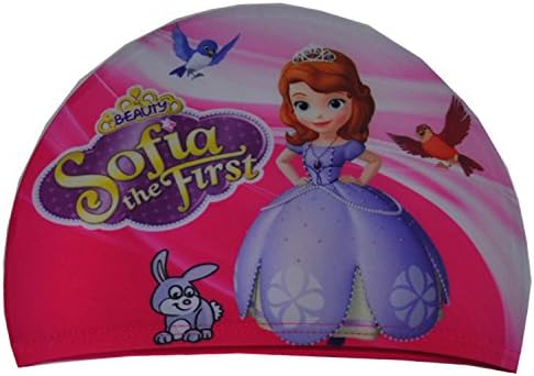 ChenStarUK Popular Cartoon Multi-Coloured Children Swimming Cap Boy or Girl (Sofia the First)
