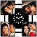 Creative Width elegant wall clock Anniversary, Birthday gift for Girlfriend, Boyfriend, Husband, Wife, Mom, Dad, customised / personalized 4 pics(11x11inch) RS.999.00
