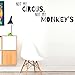 Produktbild Nicht My Circus, nicht My Monkey 's , Funny inspirierendes Zitat Motivation Aufkleber Wand Zitat Aufkleber Aufkleber Wand Kunst, inspirierendes Zitat, Familie Fun Zitat Love Home
