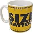 JRose Collections Size Matters Giant Mug - Extra Large Novelty Ceramic Coffee and Tea Cup - Jumbo Boss Mug for The Ultimate Caffeine Fix JR5095