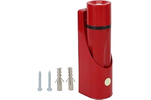 Yosoo Health Gear Emergency Torches Wall Mounted LED Flashlight, Power Failure Emergency Light Escape Lighting, High Brightness Battery Powered Small Torch Night Light for Hotel Home Red