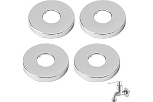 COALWOP Rosetten für Duscharmaturen – Edelstahl-Rosette Duscharmatur 3/4" 26mm x 70mm x 10mm, Hochglanzpoliert, Druckfest, Wasserhahn Rosette, Anti-Rost, 4 Stück