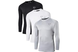 jeansian Herren UPF 50+ UV Sun Protection Outdoor Sport Tee Shirt Tshirt T-Shirt Tops LangarmLA245