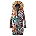 Produktbild Yvelands Winter Mantel Outwear lose Baumwolle warme gedruckte Taschen dickere Hasp mit Kapuze damenmantel kurzer Wetterjacke Herbstjacken Warmer Steppjacke Outdoorjacken