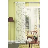Home fashion 87967-760 panel japonés, Voile-Scherli, 245 x 60 cm, piedra