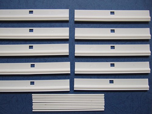 UKBLINDPARTS PACK OF 50 (89MM) 3.5" DIY VERTICAL BLIND TOP HANGERS IDEAL FOR ADJUSTING THE LENGTH OF SLATS (50 HANGERS)