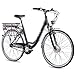 Produktbild CHRISSON 28 Zoll E-Bike Trekking und City Bike für Damen - E-Lady schwarz mit 7 Gang Shimano Nexus Nabenschaltung - Pedelec Damen mit Bafang Vorderradmotor 250W, 36V