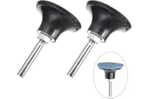 Bestgle 2pcs 50mm Pad Holder Support de Roll Lock Ponçage Mandrin de Polissage Changement Rapide Die Grinder Accessoires avec Tige 6.35mm Pour Outil Rotatif Ponçage Polissage
