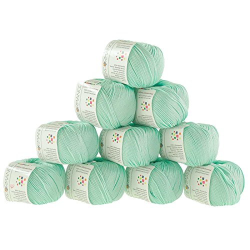 Strickgarn Cotton Glamorous 50g #136 mintgrün - 2