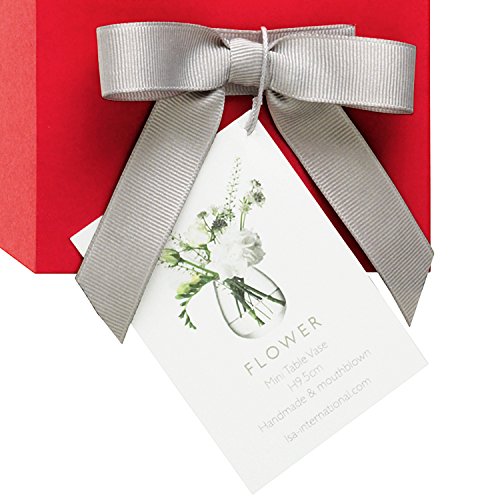 LSA International 9,5 cm Blume Mini Tisch Vase, transparent - 9