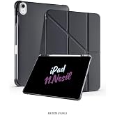 iPad 11. Nesil A16 2025 ile Uyumlu 11 in&ccedil; Kalem B&ouml;lmeli Standlı Fuchsia Tri Folding Tablet Kılıfı