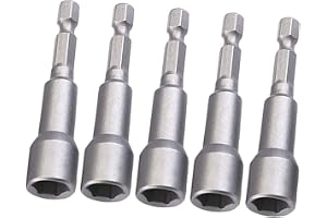 EKYLIN 8 mm hylsnyckel med magnet, för 1/4 tum sexkantsskaft, snabb växlingsrulle för borrskruvdragare, snabb bytesspår, förp