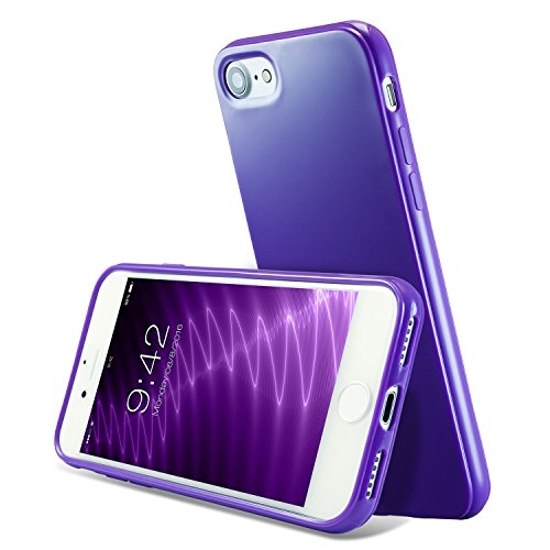 Funda para Apple iphone 8 iPhone 7 con cubierta de silicona a prueba de golpes extremamente delgada parachoques flexible y suave de Gloss Gel manguera para Apple iphone 8 iPhone 7 de parachoques de TPU de color p rpura oscura reviews Funda para Apple iphone 8 iPhone 7 con cubierta de silicona a prueba de golpes extremamente delgada parachoques flexible y suave de Gloss Gel manguera para Apple iphone 8 iPhone 7 de parachoques de TPU de color p rpura oscura