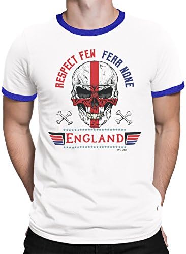 FC Liga England Mens Respect Few Fear None T-Shirt Football World Cup 2018 Mans Sports Top