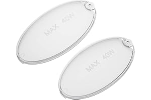 MIRTUX Kit de 2 Deflectores de Luz Compatibles con Campana Extractora Mepamsa Ecoline Top 60 - Medidas 100x55 mm - Código original: 1330058595 - Repuesto de Campana Extractora Mepamsa