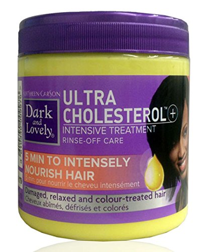 SoftSheen Carson Dark And Lovely Ultra Cholesterol Intensive Treatment Rinse-Off Care (Ideal For Damaged, Relaxed And Coloured Hair) 450ml