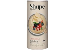 ‎SHAPE REPUBLIC SHAPE REPUBLIC Semolina Porridge Chocolate (14 Servings) - Protein Rich & Only 221 kcal - Quick & Easy to Prepare