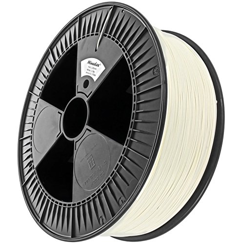 Minadax® 2,3kg Premium Qualitaet 3mm (2,85mm) PLA-Filament weiss fuer 3D-Drucker hergestellt in Europa