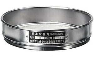 szdc88 Setaccio, Acciaio Inox Setaccio Rete Filtro, 5 Misure, Mini Bonsai Suolo Colini, Bonsai Giardinaggio Strumento - Argento, 20 cm 1.6 mm