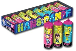 WECO Hans Dampf - Jugendfeuerwerk - 8 fetzige Fontänen Kinderfeuerwerk