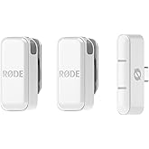 R&Oslash;DE Wireless Micro - Compact Wireless Microphone set Compatible with Smartphone and Computer, Charging Box, Two transmitters, One receiver,