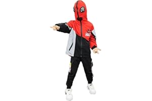 Taenzoess Completino Spiderman Bambini Set di Abbigliamento Ragazze Felpa con Cappuccio Camicie e Pantaloni Pullover Maniche Lunghe Tute