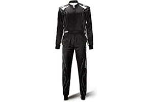 SPEED RACEWEAR Speed Silverstone RS-2 Combinaison de kart 2 couches Noir/blanc Taille M