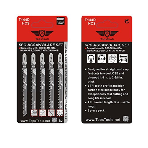 25 x topstools Stichsägeblatt T101BR Stichsägeblätter T111 C Stichsägeblatt T144D gemischt Stichsägeblätter für Bosch, Dewalt, Makita, Milwaukee und viele mehr - 6
