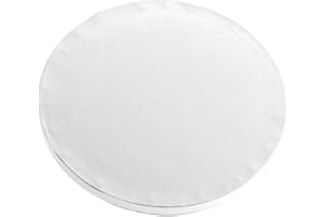 Dekora - Okrągła Podstawa pod Tort z Białego Twardego Kartonu Ø 20 cm Wysokość 1,2 cm - Idealna do Prezentacji Tortów i Ciast Podczas Uroczystości, Urodzin, Rocznic Itp.