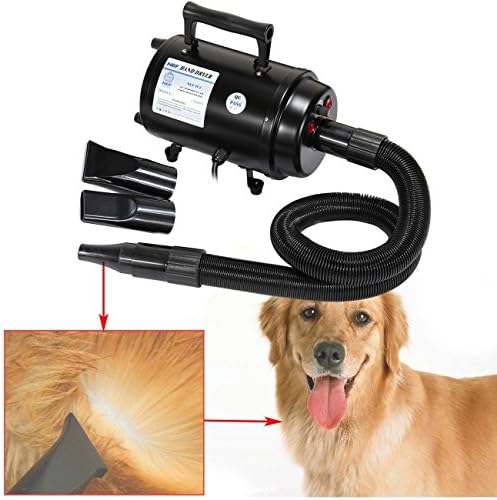 Ambience 2800w Dog Hair Blow Dryer Pet Grooming Home Bathing Draw Hairdryer w/ Heater for Cats Dogs High Speeds