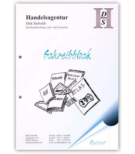 Arbeitsblätterblock A4 Lineatur 1 50 Blatt 4-fach gelocht Arbeitsblätterblock A4 Lineatur 1 50 Blatt 4-fach gelocht