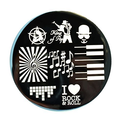 Born Pretty Music Theme Nail Art Stamping Template BP47