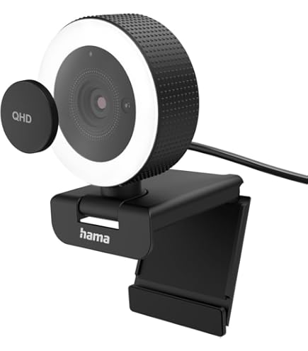 Nuroum C46 4K Webcam de Conférence, 8MP Sony CMOS, avec 4 Microphones