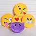 FINEJO Soft Emoji Smiley Emoticon Yellow Round Cushion Pillow Stuffed Plush Toy Doll #3