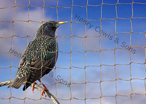 Bird Netting For the Garden 15m x 15m 28mm Anti Starling Knotted 1 1/8" Mesh Heavy Duty Stone Net