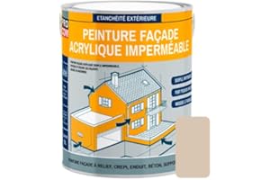 PRO COM Peinture façade PROCOM crépi, façade à relief, imperméabilisation et protection des façades - Durable jusqu'à 10 ans 2.5 litres
