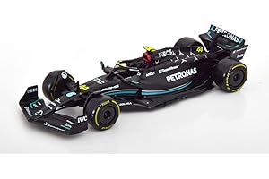 Bburago F1 Mercedes AMG Petronas W14E 2023 - Fórmula 1 - Lewis Hamilton 44 - Escala 1:43 12cm 38080