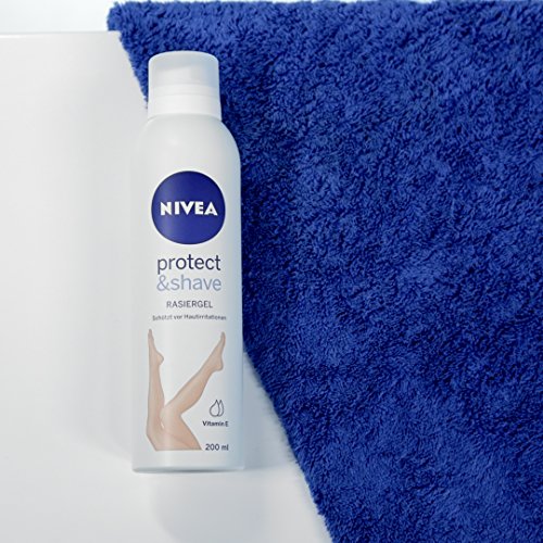 Nivea Protect & Shave Rasiergel, 3er Pack (3 x 200 ml) - 4