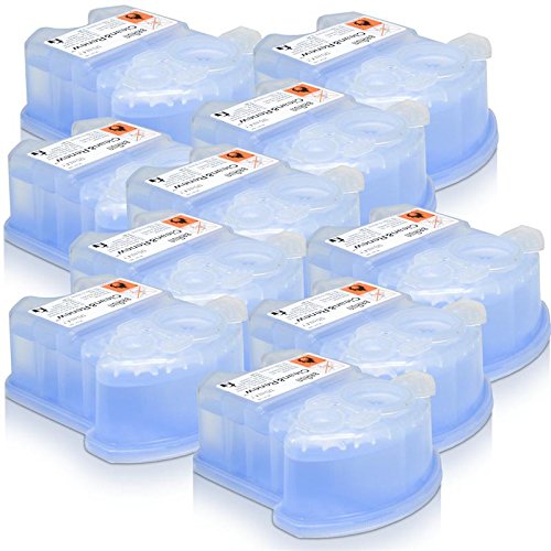 10x Braun Series Replacement cartridges with with cleaning fluid (170ml)