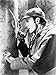 Produktbild Artland Qualitätsbilder I Wandbilder Selbstklebende Premium Wandfolie 45 x 60 cm Film TV Film Foto Schwarz Weiß B9SB Sherlock Holmes 1939