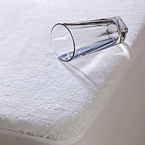 Its a Steal Terry Towel Waterproof Fitted Sheet Mattress Protector (Double 140 x 190cm, White)