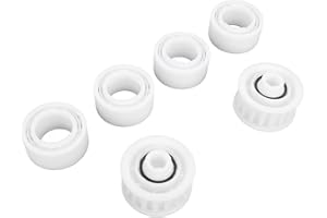 HEEPDD Lot de 4 Roues de Guidage de Rechange pour Nettoyeur de Piscine avec 2 Engrenages de Poulie pour pour Accessoire de Nettoyeur de Piscine Robot Dolphin