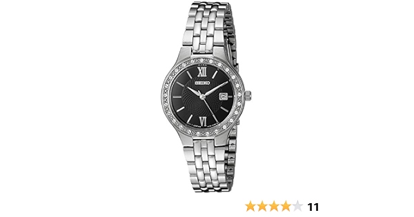 Buy Seiko Women's Quartz Stainless Steel Automatic Watch,  Color:Silver-Toned (Model: SUR761) Online at Low Prices in India - Amazon.in
