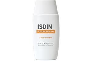 ISDIN FotoUltra 100 Spot Prevent SPF 50+ (50 ml) | Crema Solare Viso antimacchia | Aiuta a Contrastare la Comparsa delle Macchie Solari | Adatta a Tutti i Tipi di Pelle