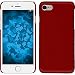 Produktbild PhoneNatic Case für Apple iPhone 7 Hülle rot gummiert Hard-case für iPhone 7 + 2 Schutzfolien