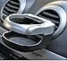 Produktbild K-S-Trade Auto Getränkehalter Dosenhalter Flaschenhalter Cupholder KFZ Lüftungsgitterhalter, Schwarz-Silber für Getränkedose, Kaffeebecher, Thermobecher, Tasse, Wasserflasche (TM)