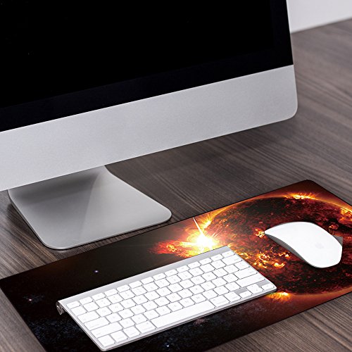 cmhoo Großer Gaming Maus Pad Soft Rubber Bottom Tastatur Matte/Maus-Schreibtisch Pad für Laptop - 3