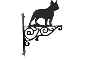 EAAGLO Steel Images French Bulldog Ornamental Hanging Bracket